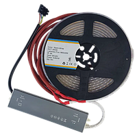 Освітлення для сауни та лазні лед стрічка 5м 3000K теплий білий + блок живлення 24В IP68