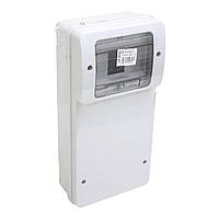 Щиток комбінований пластиковий ABS, IP54, 130х460хх105мм, 6 модулів, поверхня монтажу пряма