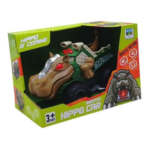 Джип-монстр "Бегемот", світло, звук, на батарейках (коричневий), фото 1