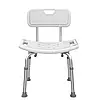 Стілець для душу KY-1201A, зі спинкою, регульована висота, білий, фото 2