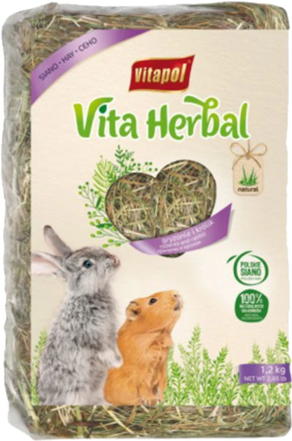 Сіно Vitapol Vita Herbal для гризунів, 1,2 кг, фото 1