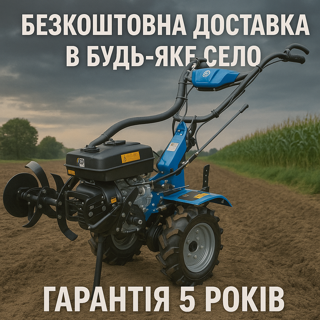 Бензиновий мотоблок ДТЗ 570БН/М2-К — маневровість і потужність, колеса 4.00-8