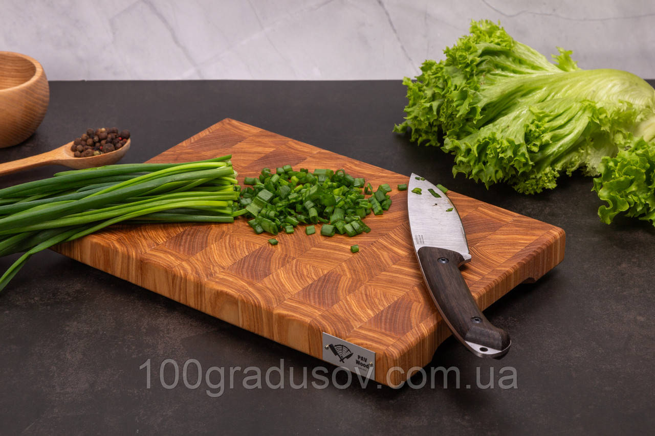 Кухонна торцева обробна дошка з Ясеня PAV-Wood 20х30х2,5 см класика