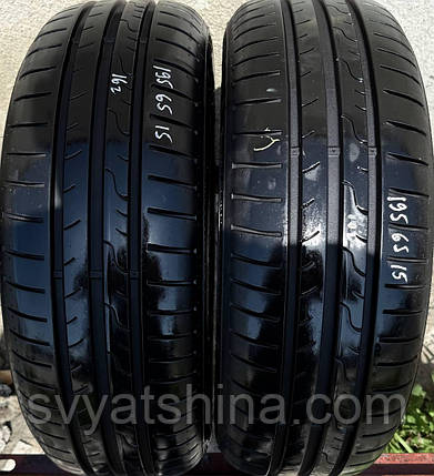 Шини б у 195/65R15 DUNLOP STREET RESPONSE 2 літо, фото 1