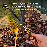 Ножиці для стрижки рослин, хвойних, овець (з запасною пружиною)