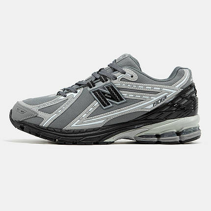 Чоловічі Кросівки New Balance 1906R Grey Black / Нью Беланс 1906Р Сірі з Чорним, фото 1