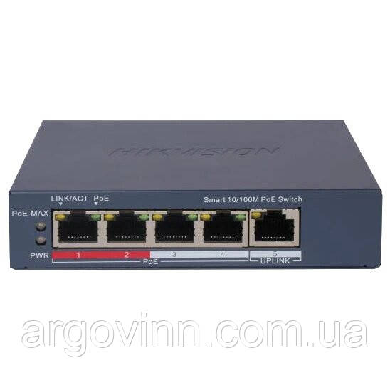 POE перемикач Hikvision DS-3E1105P-EI/V2.