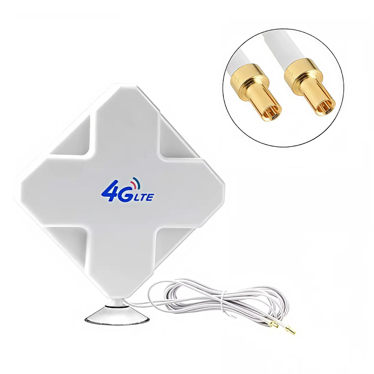 Панельна антена 3G 4G LTE всеспрямована 35dbi 2х TS9 700-2700 МГц посилення сигналу бездротових мереж