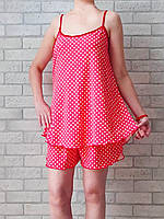 Пижама женская оптом легкая летняя большого размера батал майка на тонких бретелях р.54 58 62