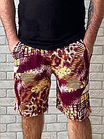 Шорты оптом мужские большого размера батал для лета стрейч вискоза с карманами р.56 60 64 68