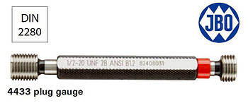 КалІбр-пробка UNF1/4 DIN2280 ПР/НЕ JBO