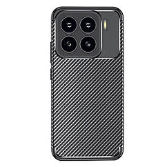 Силіконовий чохол Накладка Carbon для Xiaomi 15 Black