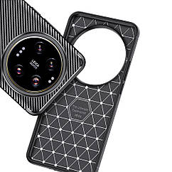 Силіконовий чохол Накладка Carbon для Xiaomi 15 Ultra Black