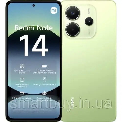 Xiaomi Redmi Note 14 8/256Gb Global NFC Version (гарантія 12 місяців)