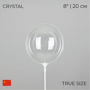 Куля Bubbles True size 8" | 20 см КИТАЙ-КТ Прозора, фото 3