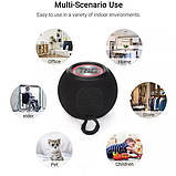 Бездротова потужна колонка TG337 з Bluetooth, RGB-підсвічуванням та радіо. Колір: чорний, фото 4