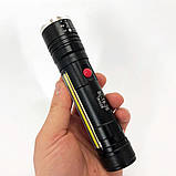 Тактичний ручний ліхтар Police T6-26+T6+COB, фото 9