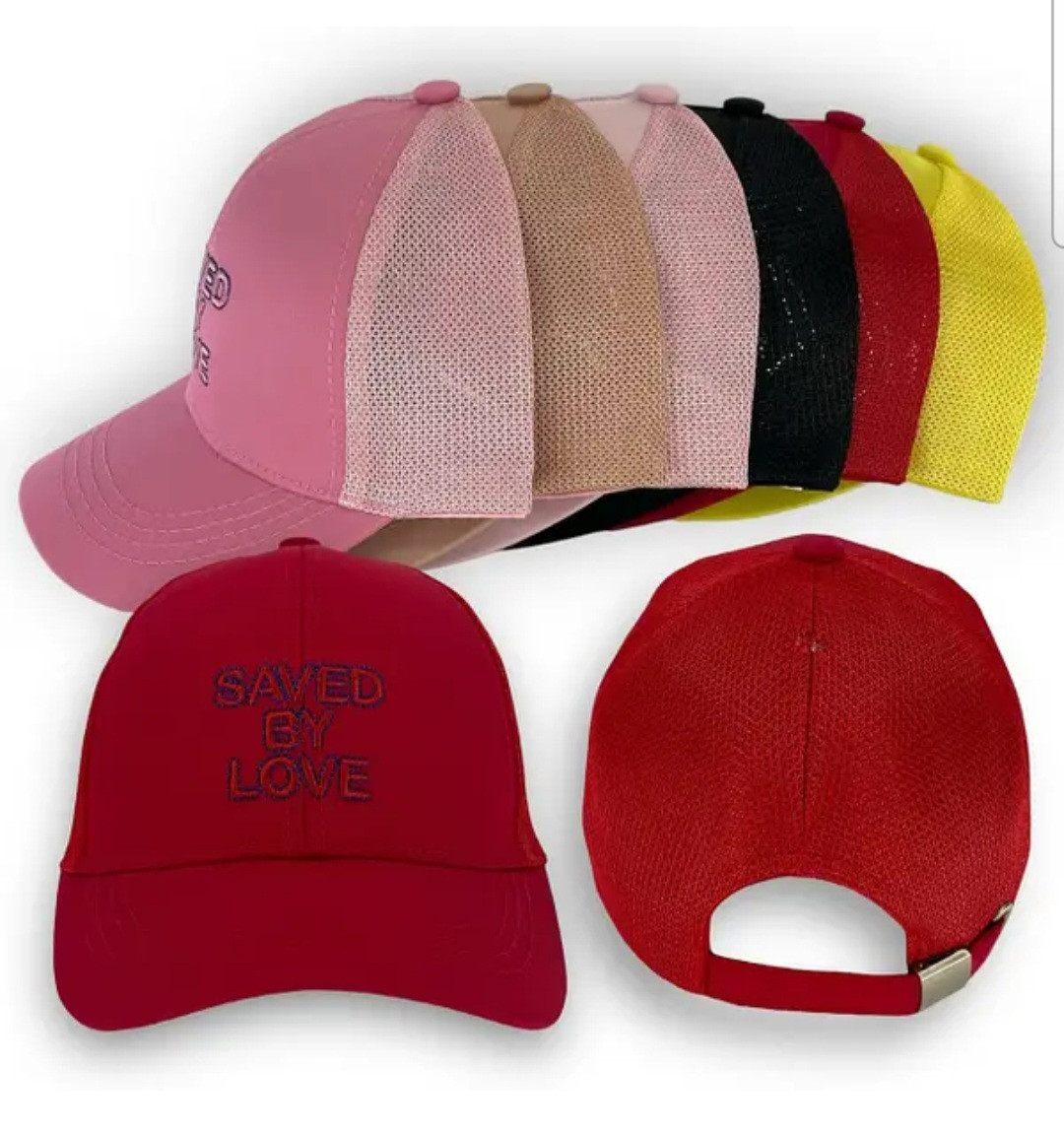 Оптом Кепка   для дівчинки с сеткой "saved"