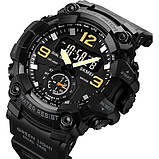 Годинник наручний чоловічий SKMEI 1965BK BLACK, армійський годинник протиударний. Колір: чорний, фото 4