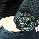 Годинник наручний чоловічий SKMEI 1965BK BLACK, армійський годинник протиударний. Колір: чорний, фото 7