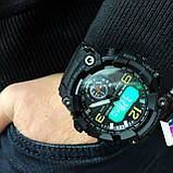 Годинник наручний чоловічий SKMEI 1965BK BLACK, армійський годинник протиударний. Колір: чорний, фото 8