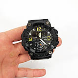 Годинник наручний чоловічий SKMEI 1965BK BLACK, армійський годинник протиударний. Колір: чорний, фото 10