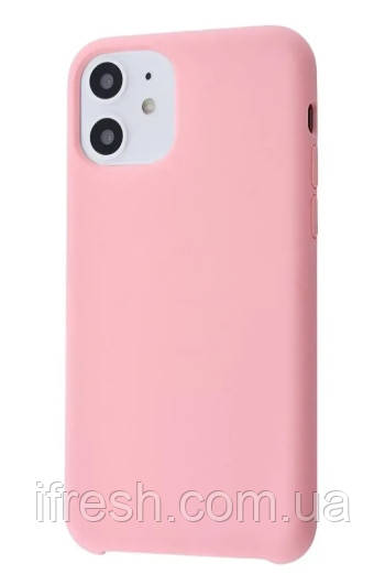 Чохол для iPhone 11 — Силіконовий із мікрофіброю, Light Pink (6), фото 1