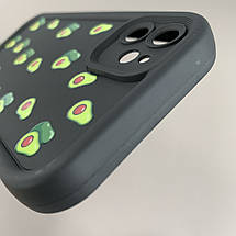 Чохол для Apple iPhone 11 чорний чохол із зеленими авокадо на телефон айфон 11 q06h, фото 5