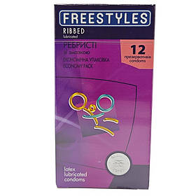 Ребристі Freestyles No 12 шт Ribbed