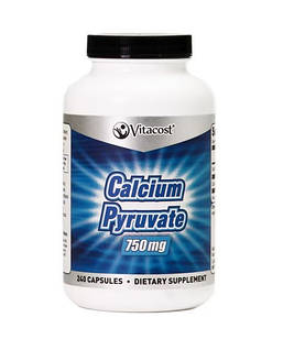 Vitacost Calcium Pyruvate Кальцій Піруват 750 мг, 240 капсул на 240 днів. До 02/2026