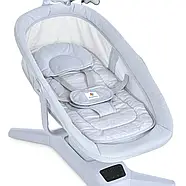 Шезлонг-колиска Mastela 8301 з мультинаправленим гойданням, 5 швидкостями, таймером і москітною сіткою, фото 4