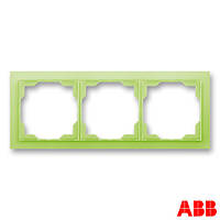 Рамка 3-поста ABB Neo 3901M-A00130 42 потрійна, зелений лід