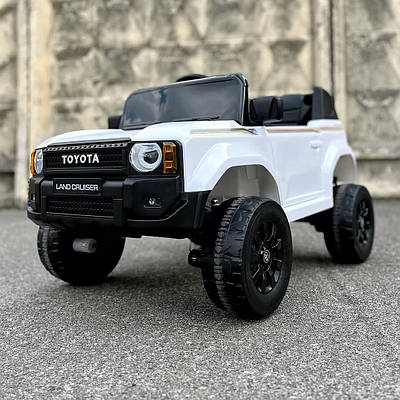 Дитячий електромобіль Toyota Land Cruiser Prado Джип Bambi Одномісний позашляховик з пультом MP3 USB Bluetooth