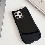 Чохол TPU GETMAN Cat Ears with CrossBody straps для Apple iPhone 14 Pro (6.1") | Через плече Black, фото 4