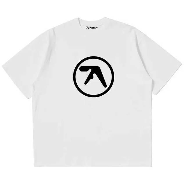 Белая футболка Aphex Twin Logo унисекс Апэкс Твин Апекс Твин