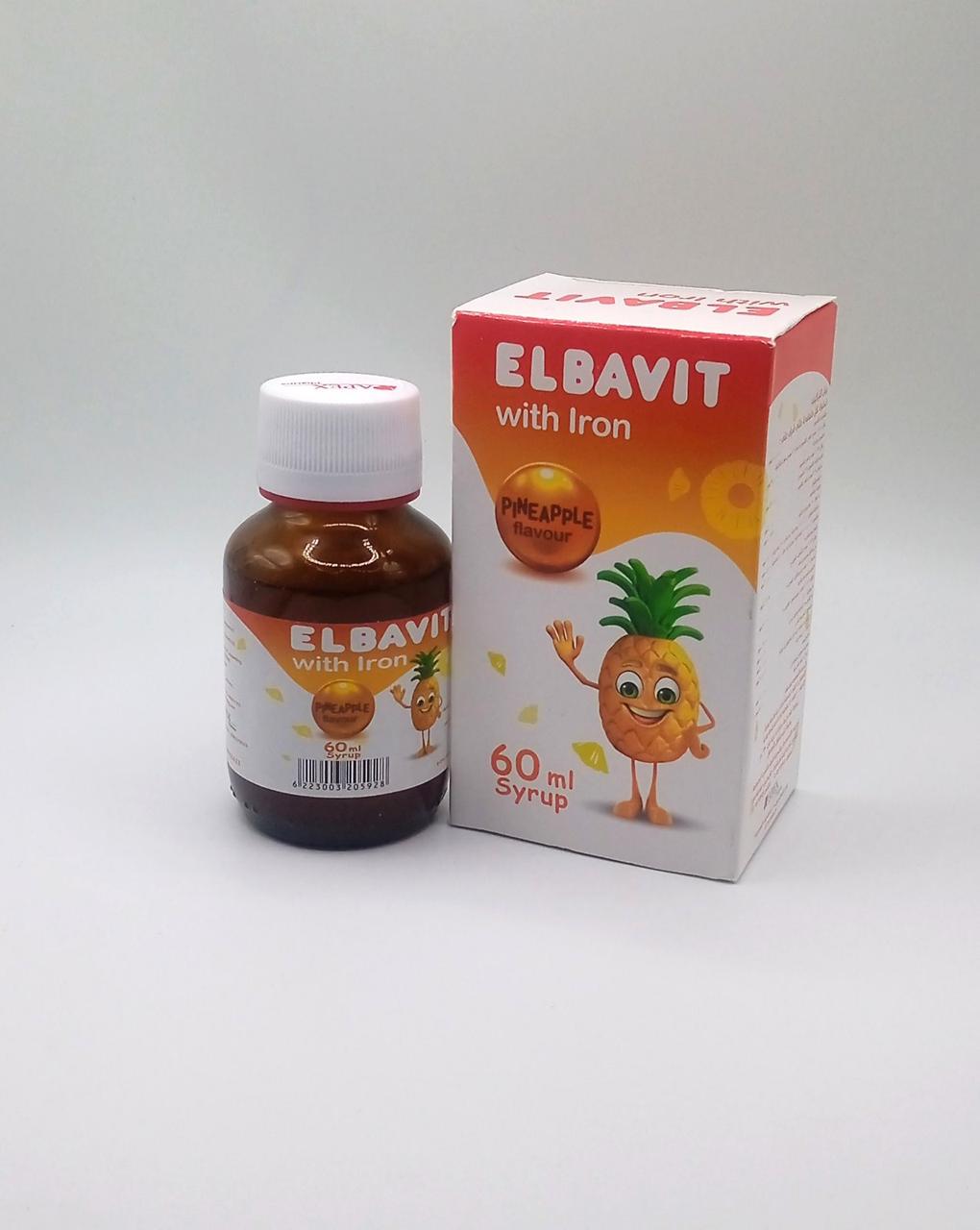 Полівітамінний сироп із кальцієм і D3 для дітей і дорослих Elbavit, Єгипту 60 мл + залізо та біотин елбавіт