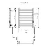 Рушникосушарка електрична 570х430 Mario HF Derby з таймером, біла, гарантія, фото 4