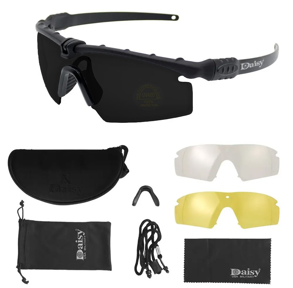 Daisy X11 сонцезахисні окуляри чорні. PeremogaUA, фото 1