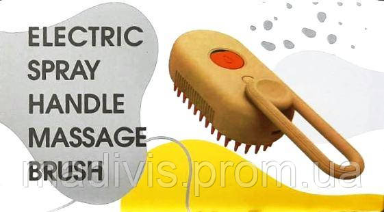 Масажна парова щітка для домашніх тварин із м'якою щетиною, фото 1