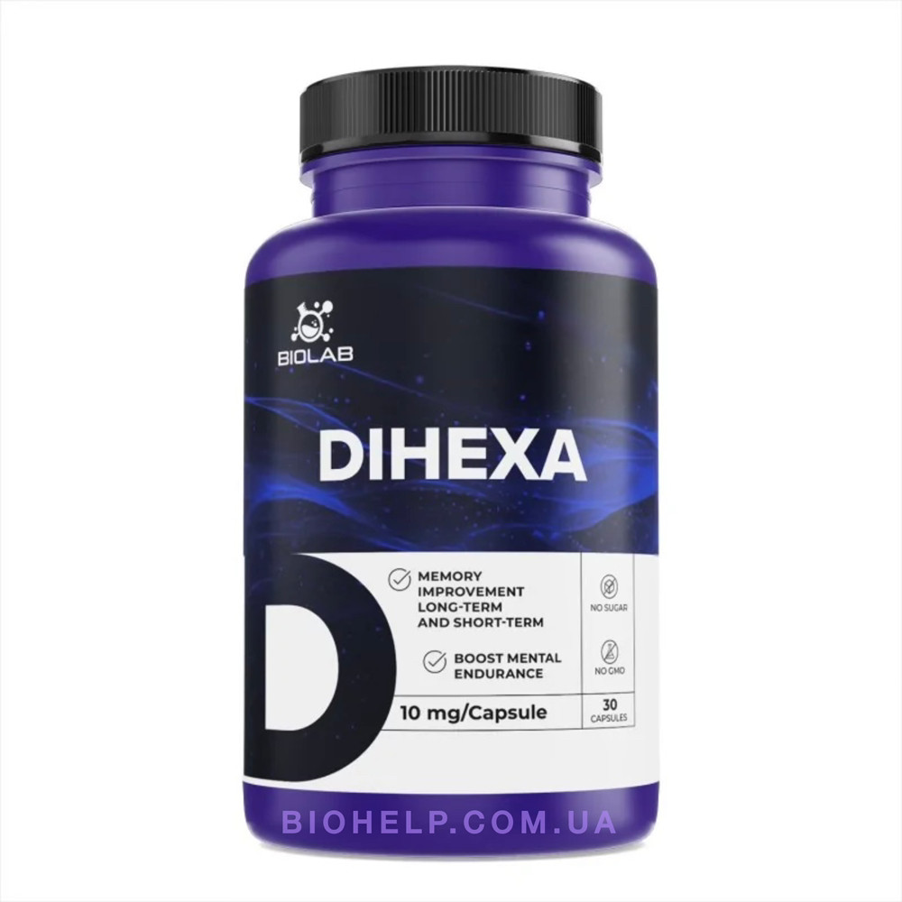 Ноотроп, нейропептид для мозку DIHEXA 10 mg. / Дигексу 10 мг. 30 капсул., фото 1