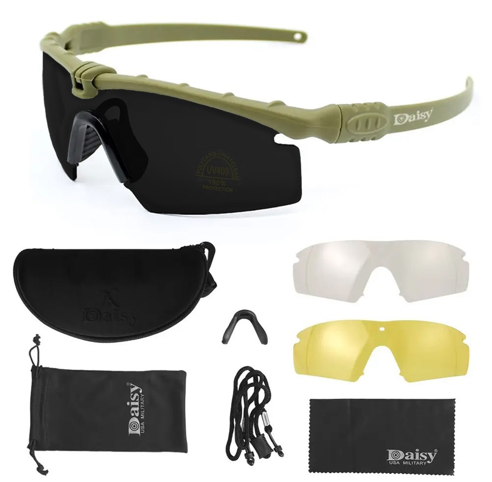 Daisy X11 Тактичні сонцезахисні окуляри олива .PeremogaUA, фото 1