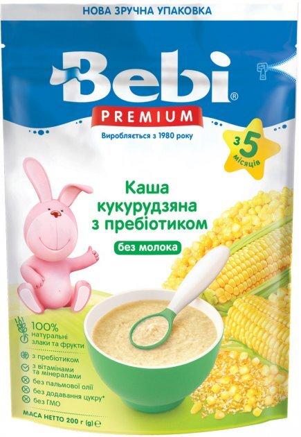 Безмолочна каша Bebi Premium Кукурудзяна з 5 міс, 200г. (Бебі Преміум), фото 1