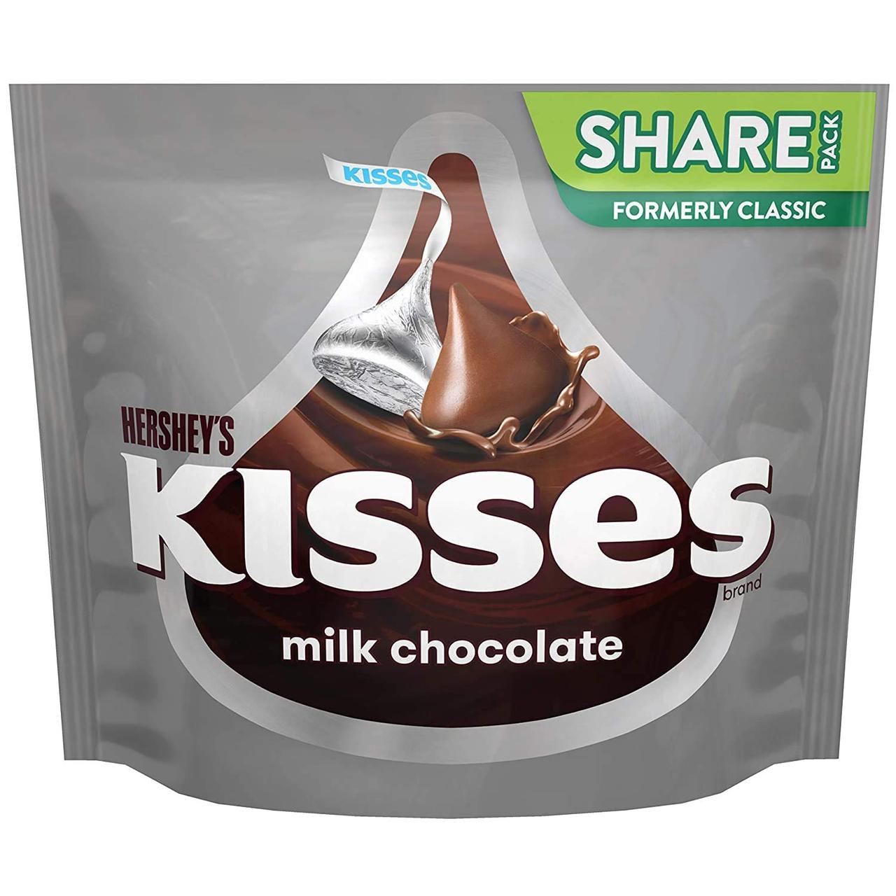 Шоколадні цукерки Hershey's Kisses Milk Chocolate 306г, фото 1