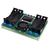 Тестер акумуляторів 18650 з LCD, вимірювання ємності та опору, 4 канали, USB-C