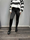 Лосини жіночі чорні зі штрипками MKKS6015-1, фото 4