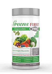 Greens First PRO Phytonutrient Рослинний суперфуд, пребіотики, пробіотики, ферменти, 180 капсул на 30 днів. До 06/2027