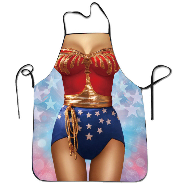 Фартух з приколом для жінок на корпоратив 80 на 60 см різнобарвний, фото 1