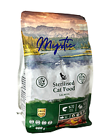 Сухий Корм Hermos Mystic для дорослих стерилізованих котів з Лососем 500г