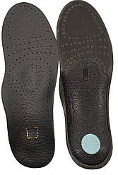 Стельки шкіряні ортопедичні супінатори в туфлі №16 чорні / розм.40