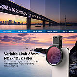 Фільтр для камери смартфона Apexel APL-67VND32 скло, фото 4